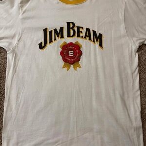 Jim Beam White and Yellow T-Shirt